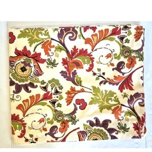 Vintage World Market Rare Multicolor Floral Curtain Panel 48in X 84in